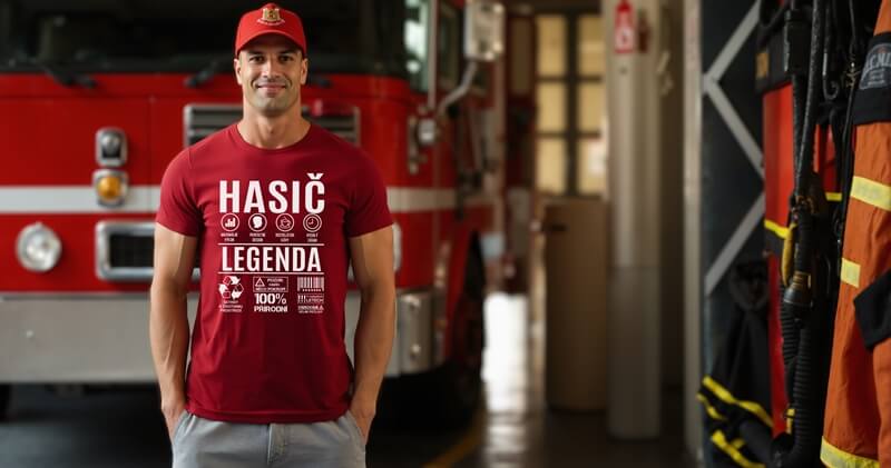 Pánské tričko hasič legenda